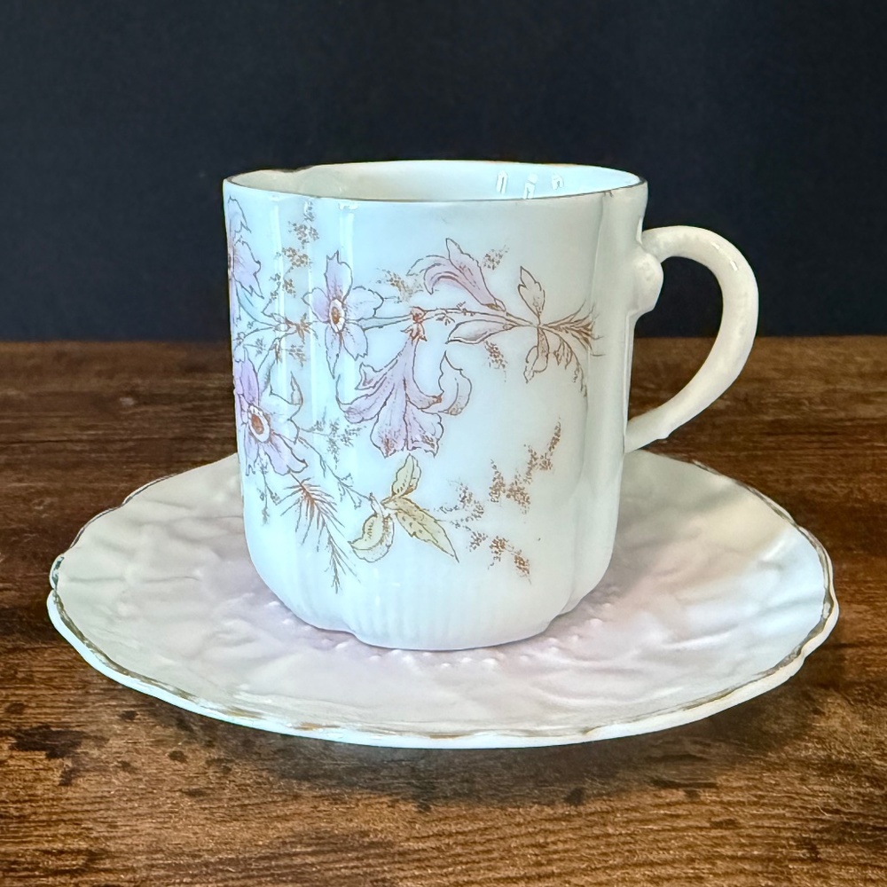 Floral Espresso Cup and Saucer - Picture 3 of 14